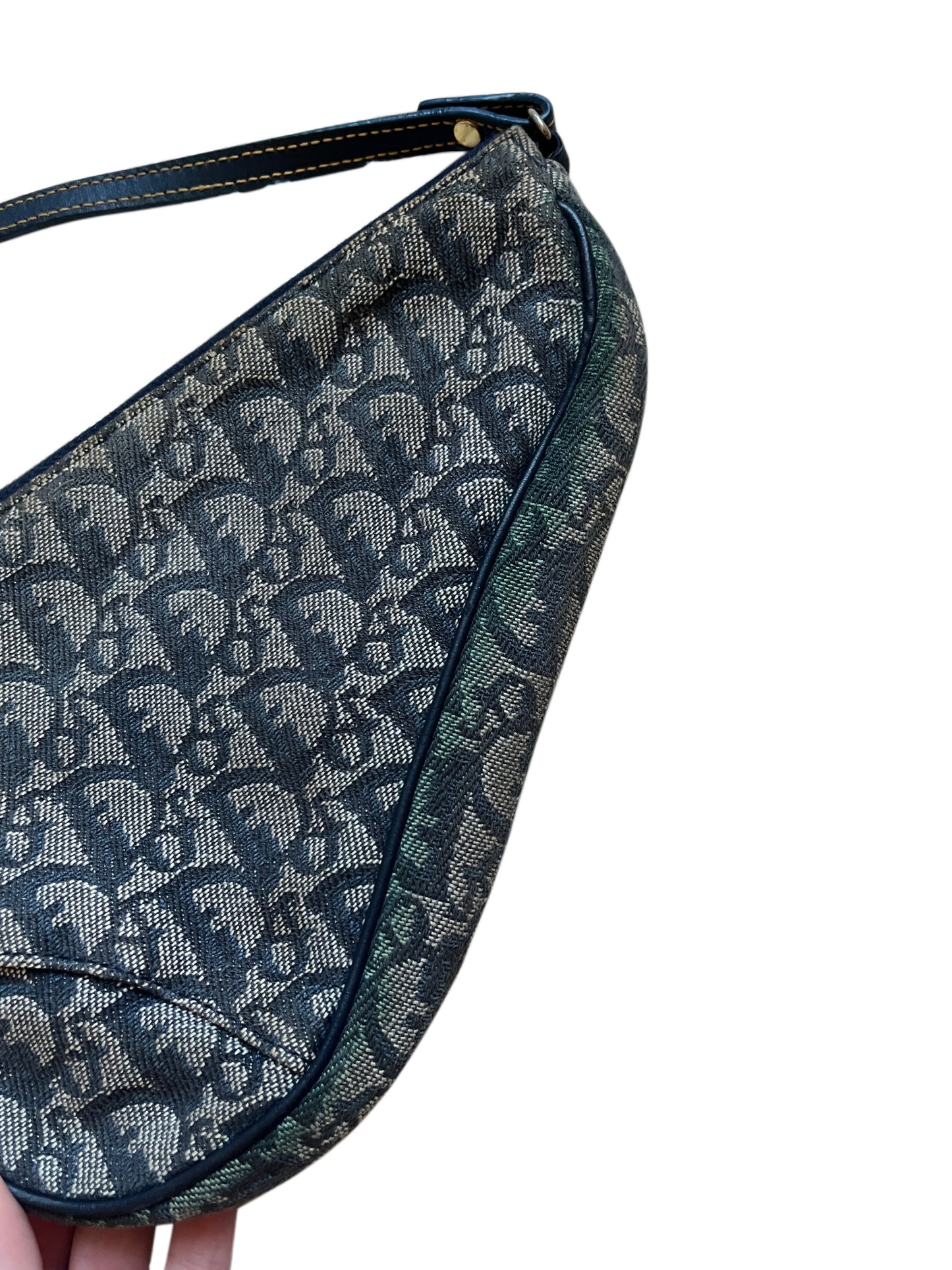 Vintage Dior Monogram Saddle Pochette