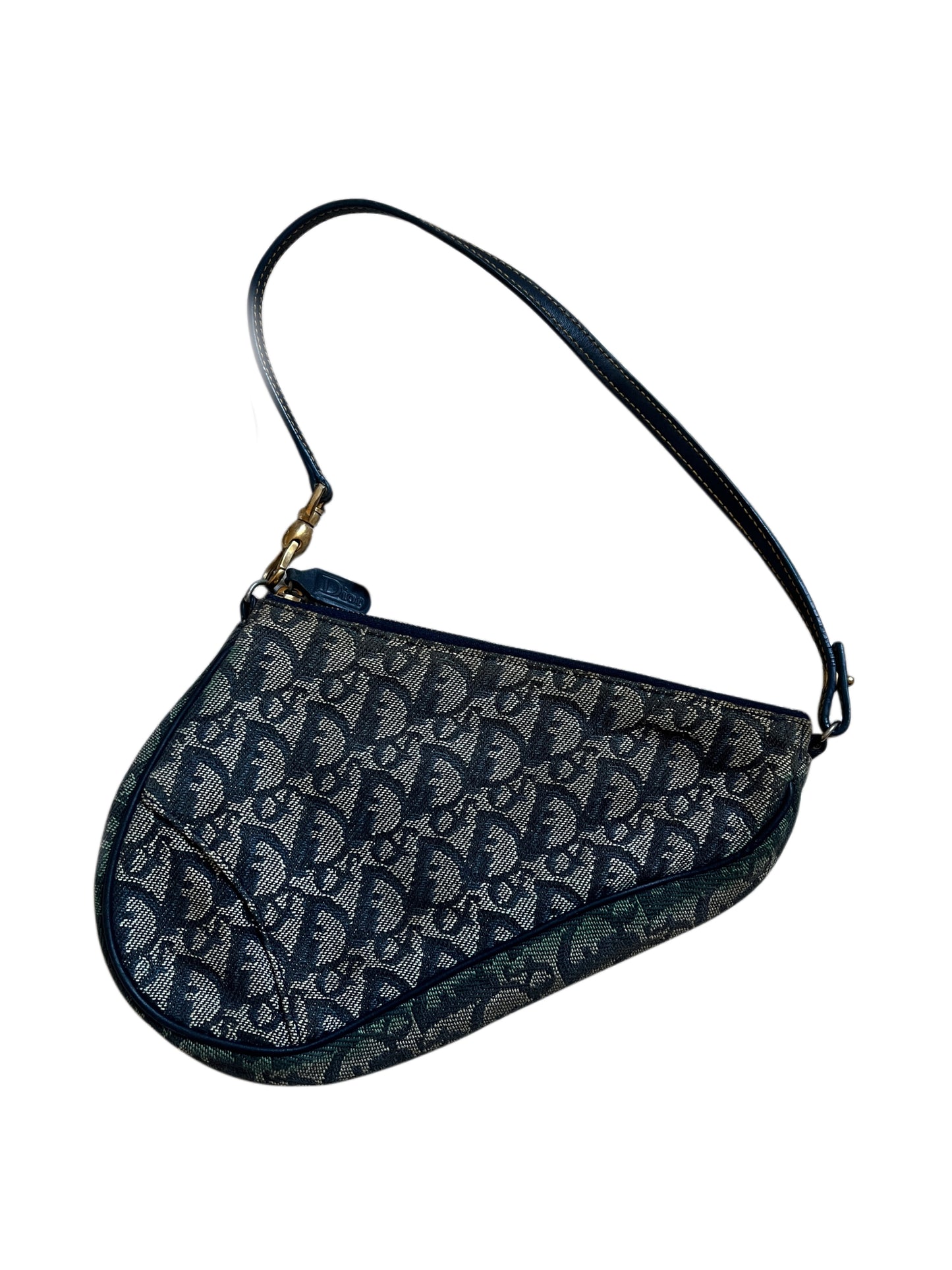 Vintage Dior Monogram Saddle Pochette