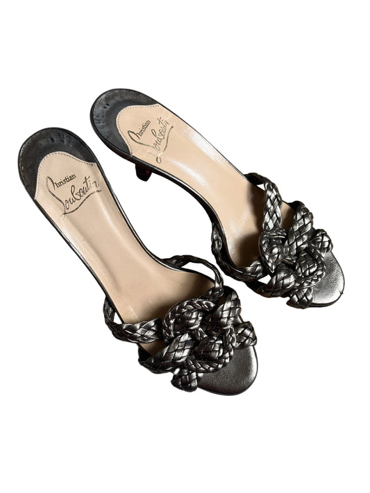 Vintage Christian Louboutin Braided Knot Heeled Sandals - Size 37